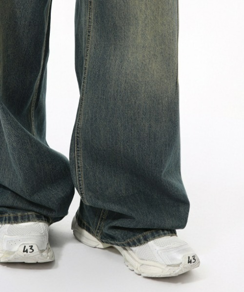 REBALANCE(リバランス)の「ワイドシルエットデニムパンツ(デニムパンツ・メンズ・A・MEDIUM/SMALL/LARGE)」の4枚目の写真