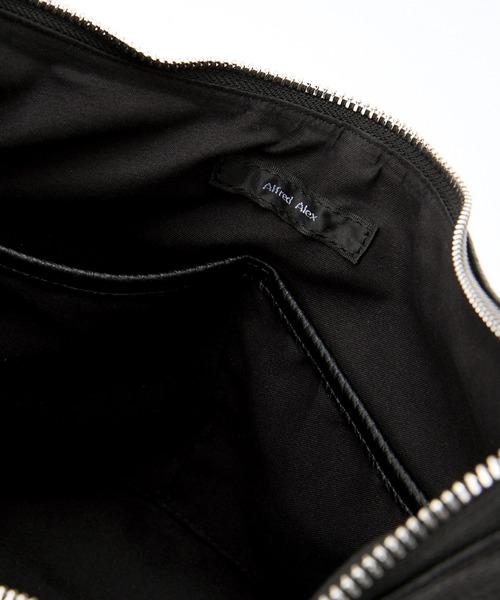 セール】【Alfred Alex】マルチポケットZIPショルダーバッグ