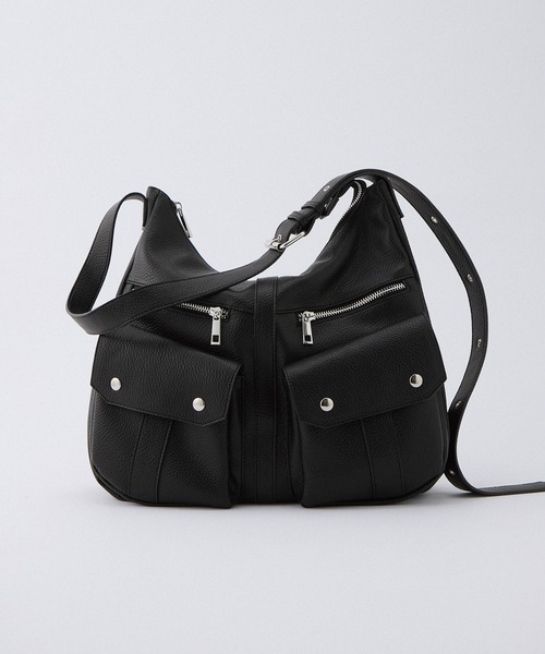 セール】【Alfred Alex】マルチポケットZIPショルダーバッグ