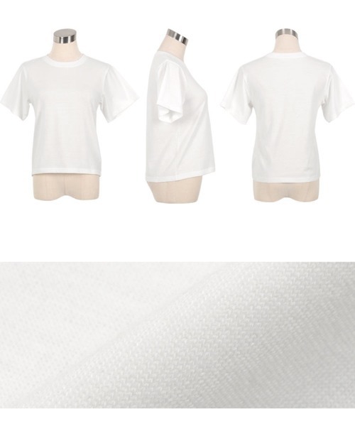 KOBE LETTUCE（コウベレタス）の「[ M L XL 選べるサイズ ] 汗染み防止クルーネックTシャツ（Tシャツ/カットソー・レディース・ブラック/オフホワイト/グレー/アッシュグレー/ミント・L/M/XL）」の11枚目の写真