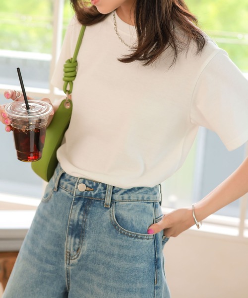 KOBE LETTUCE（コウベレタス）の「[ M L XL 選べるサイズ ] 汗染み防止クルーネックTシャツ（Tシャツ/カットソー・レディース・ブラック/オフホワイト/グレー/アッシュグレー/ミント・L/M/XL）」の20枚目の写真