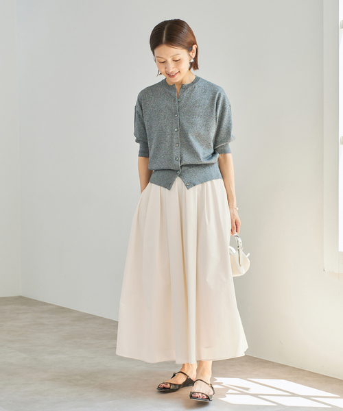 IENA イエナ　タイプライターフレアスカート ネイビー　38サイズ 一部カラー店舗限定》タイプライターフレアスカート（ロング