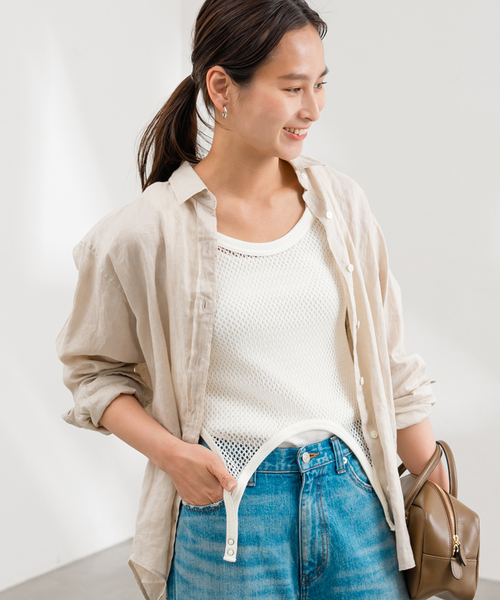 セール】JANE SMITH/ジェーンスミス MESH UP DOWN TANK TOP