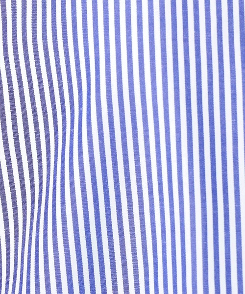BROOKLYN OVERALL(ブルックリンオーバーオール)の「2WAY ストライプ柄ロゴ入り長袖シャツ(シャツ/ブラウス・レディース・グレー/ブルー系/ネイビー・FREE)」の18枚目の写真