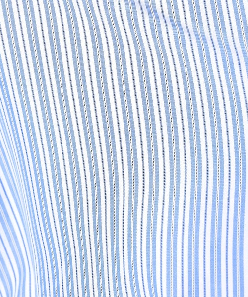 BROOKLYN OVERALL(ブルックリンオーバーオール)の「2WAY ストライプ柄ロゴ入り長袖シャツ(シャツ/ブラウス・レディース・グレー/ブルー系/ネイビー・FREE)」の20枚目の写真