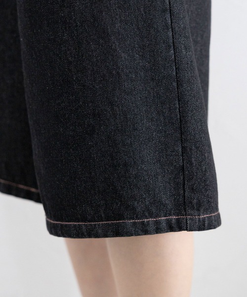 RAGEBLUE（レイジブルー）の「＜セットアップ対応＞ステッチデザイン/デニムハーフパンツ（デニムパンツ・レディース・ネイビー/ブラック・FREE）」の20枚目の写真