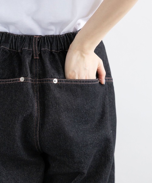 RAGEBLUE（レイジブルー）の「＜セットアップ対応＞ステッチデザイン/デニムハーフパンツ（デニムパンツ・レディース・ネイビー/ブラック・FREE）」の22枚目の写真