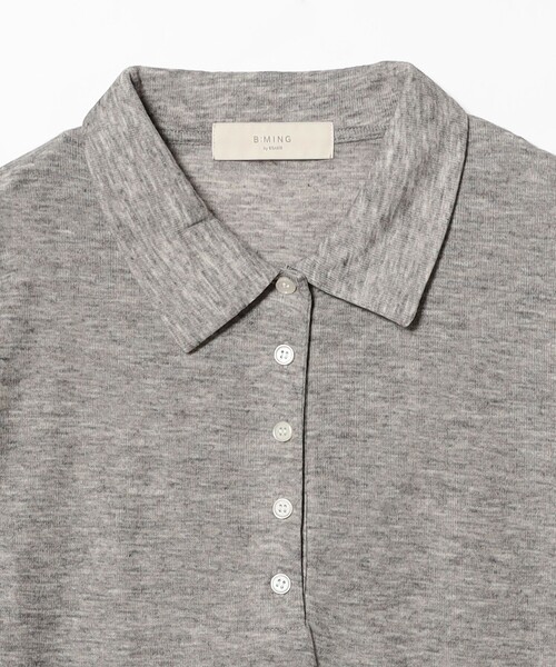 B:MING by BEAMS（ビーミングバイビームス）の「シアー ポロ ロングスリーブ Tシャツ（ポロシャツ・レディース・グレー/ダークブラウン/ブラウン系その他・ONE SIZE）」の19枚目の写真