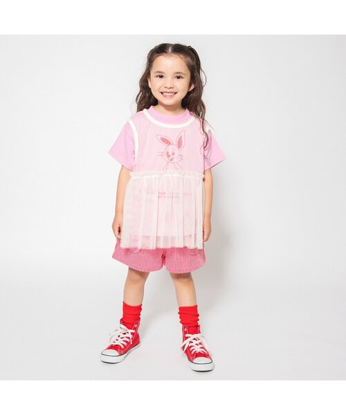 BREEZE（ブリーズ）の「【WEB限定/ジュニア対応】チュールトップス（タンクトップ・キッズ・ターコイズブルー/アイボリー/オレンジ・140/120/100/90）」の18枚目の写真