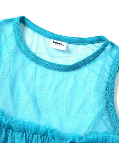 BREEZE（ブリーズ）の「【WEB限定/ジュニア対応】チュールトップス（タンクトップ・キッズ・ターコイズブルー/アイボリー/オレンジ・140/120/100/90）」の7枚目の写真