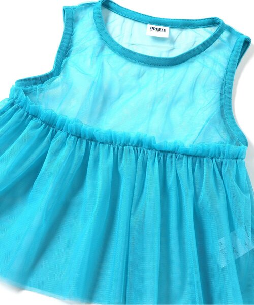 BREEZE（ブリーズ）の「【WEB限定/ジュニア対応】チュールトップス（タンクトップ・キッズ・ターコイズブルー/アイボリー/オレンジ・140/120/100/90）」の5枚目の写真