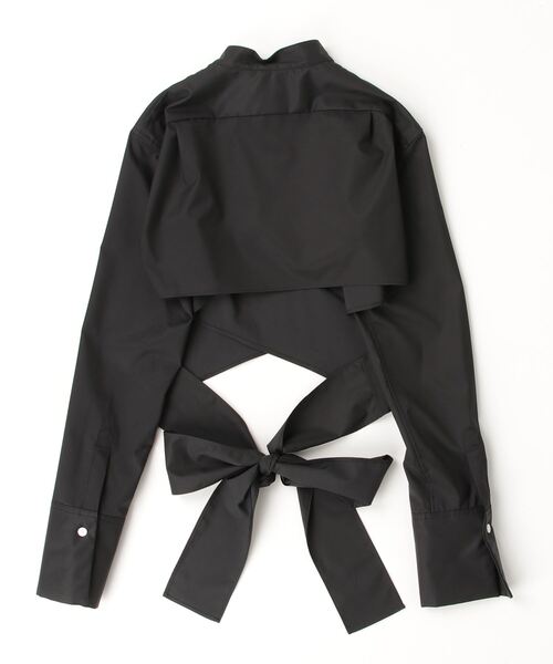 CINOH（チノ）の「SUPIMA C/PE/PU SHORT SHIRT（シャツ/ブラウス・レディース・ブラック・36）」の15枚目の写真