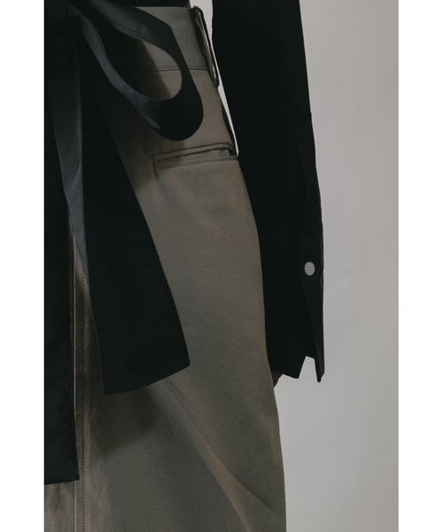 CINOH（チノ）の「SUPIMA C/PE/PU SHORT SHIRT（シャツ/ブラウス・レディース・ブラック・36）」の10枚目の写真