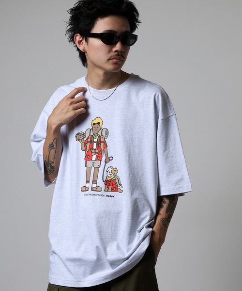 NERDY（ノルディ）の「トレッキングボーイ S/S Tシャツ（Tシャツ/カットソー・メンズ・ブラック/ホワイト・S/M/L）」の21枚目の写真