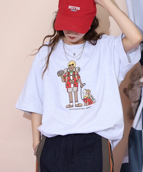 NERDY（ノルディ）の「トレッキングボーイ S/S Tシャツ（Tシャツ/カットソー・メンズ・ブラック/ホワイト・S/M/L）」の15枚目の写真