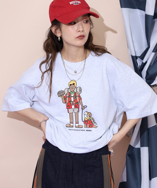 NERDY（ノルディ）の「トレッキングボーイ S/S Tシャツ（Tシャツ/カットソー・メンズ・ブラック/ホワイト・S/M/L）」の16枚目の写真
