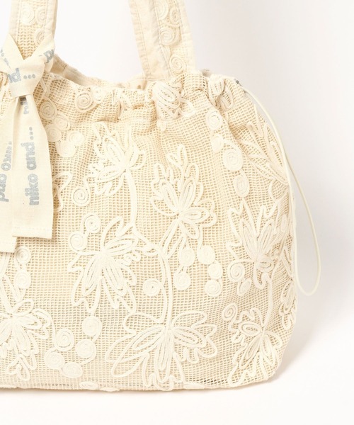 niko and...（ニコアンド）の「【A4サイズ収納可能】レースドロストトートバッグ（トートバッグ・レディース・アイボリー/その他1/その他2・0）」の18枚目の写真