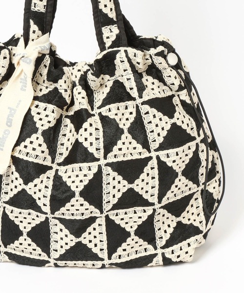 niko and...（ニコアンド）の「【A4サイズ収納可能】レースドロストトートバッグ（トートバッグ・レディース・アイボリー/その他1/その他2・0）」の17枚目の写真