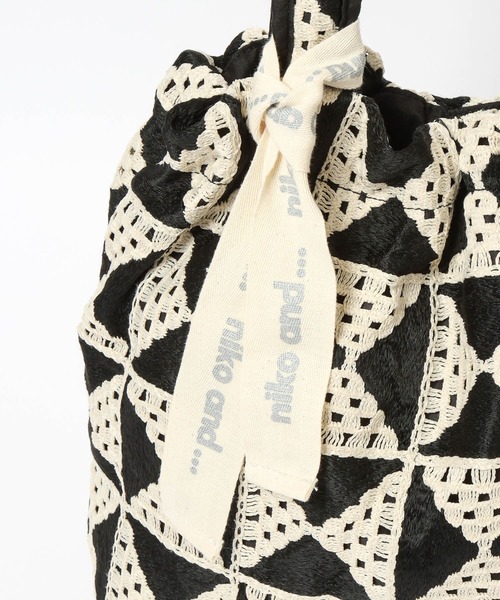 niko and...（ニコアンド）の「【A4サイズ収納可能】レースドロストトートバッグ（トートバッグ・レディース・アイボリー/その他1/その他2・0）」の14枚目の写真