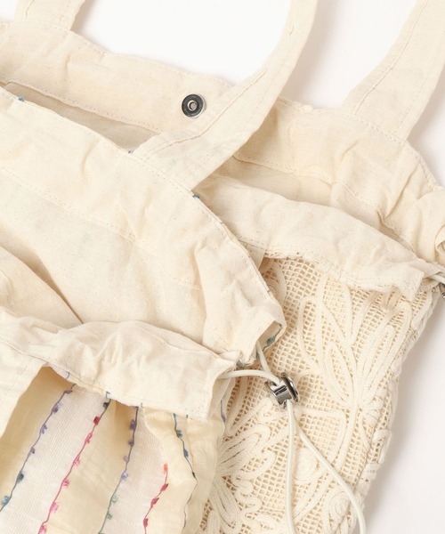 niko and...（ニコアンド）の「【A4サイズ収納可能】レースドロストトートバッグ（トートバッグ・レディース・アイボリー/その他1/その他2・0）」の7枚目の写真