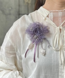 【未使用新品】m.soeur エムスール がま口 flower コサージュバッグ m.soeur（バッグ）のフリマアイテム一覧