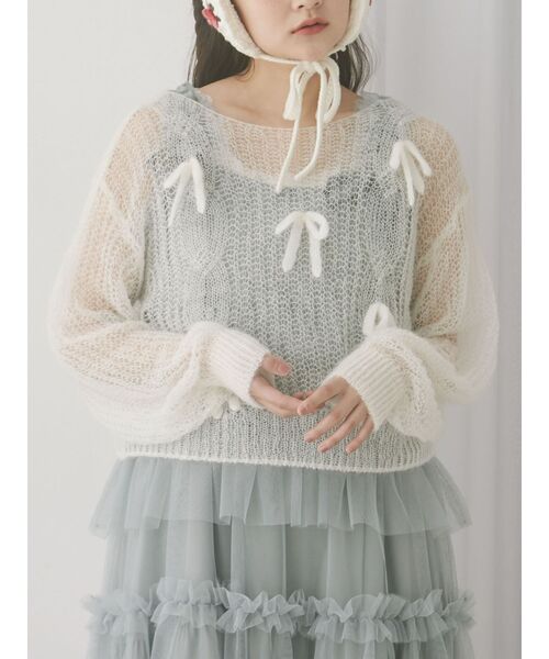 Jenny着用　Bibiy.シルバーニット Jenny着用 Bibiy.シルバーニット