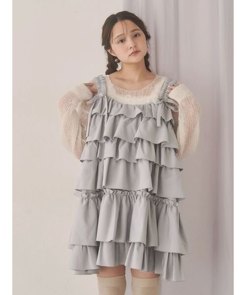 merry jenny（メリージェニー）の「透かし編みリボンニット（ニット/セーター・レディース・アイボリー/グレー/ピンク・FREE）」の22枚目の写真