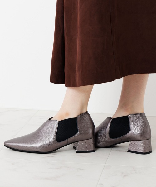 HIMIKO（ヒミコ）の「【HIMIKO】ポインテッドトゥサイドゴア/651316（パンプス・レディース・ガンメタ/ブラック・21.5cm/25.5cm/25.0cm/24.0cm/23.0cm/24.5cm/23.5cm/22.5cm/22.0cm）」の5枚目の写真