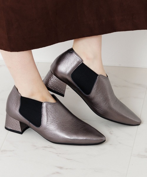 HIMIKO（ヒミコ）の「【HIMIKO】ポインテッドトゥサイドゴア/651316（パンプス・レディース・ガンメタ/ブラック・21.5cm/25.5cm/25.0cm/24.0cm/23.0cm/24.5cm/23.5cm/22.5cm/22.0cm）」の15枚目の写真