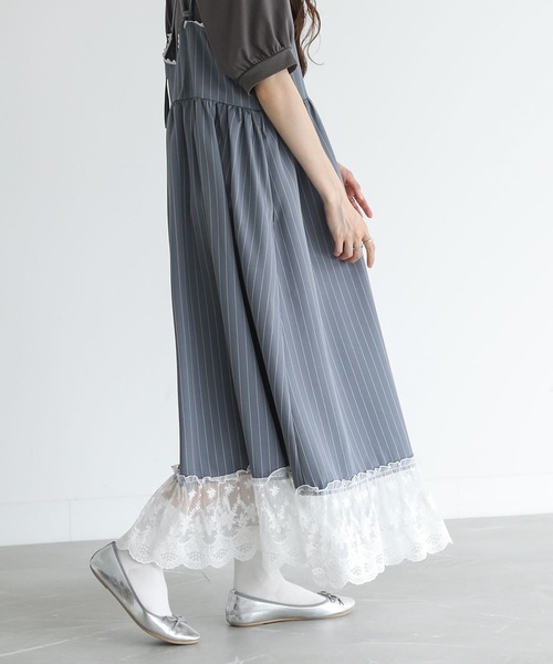 somari imagination（ソマリ イマジネーション）の「『ピンストライプキャミワンピース』（ワンピース・レディース・ネイビー/グレー・2/1）」の15枚目の写真