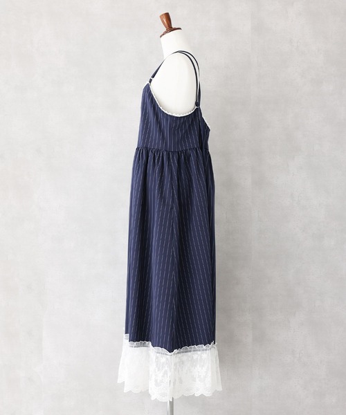 somari imagination（ソマリ イマジネーション）の「『ピンストライプキャミワンピース』（ワンピース・レディース・ネイビー/グレー・2/1）」の17枚目の写真