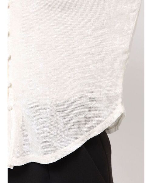 セール】2WAYシアーメッシュベロアトップス（Tシャツ/カットソー