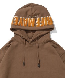 KRIFF MAYER Lady's Collection | 【乾きやすい】サガラ刺繍裏起毛パーカー(フードロゴ)(スウェット)