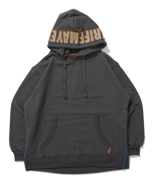 KRIFF MAYER Lady's Collection（クリフメイヤーレディースコレクション）の「【乾きやすい】サガラ刺繍裏起毛パーカー(フードロゴ)（スウェット・レディース・ブラウン/ナチュラル/パープル/ベージュ/チャコール/カラフル/グリーン/レッド・LARGE/MEDIUM）」の22枚目の写真