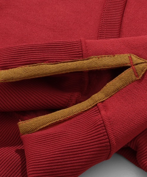 KRIFF MAYER Lady's Collection（クリフメイヤーレディースコレクション）の「【乾きやすい】サガラ刺繍裏起毛パーカー(フードロゴ)（スウェット・レディース・ブラウン/ナチュラル/パープル/ベージュ/チャコール/カラフル/グリーン/レッド・LARGE/MEDIUM）」の17枚目の写真