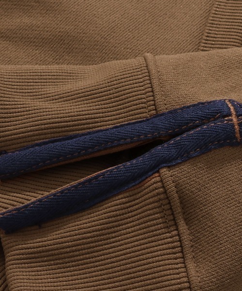 KRIFF MAYER Lady's Collection（クリフメイヤーレディースコレクション）の「【乾きやすい】サガラ刺繍裏起毛パーカー(フードロゴ)（スウェット・レディース・ブラウン/ナチュラル/パープル/ベージュ/チャコール/カラフル/グリーン/レッド・LARGE/MEDIUM）」の15枚目の写真