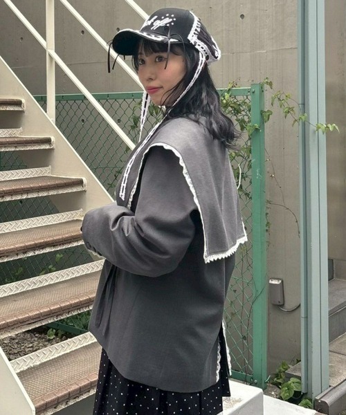 SAILOR COLLAR ジャケット（テーラードジャケット）｜Candy Stripper