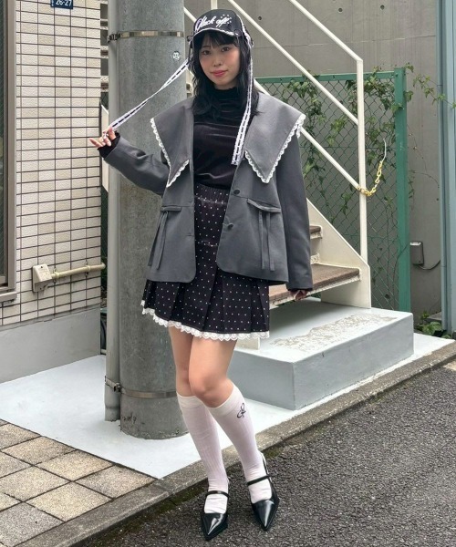 SAILOR COLLAR ジャケット（テーラードジャケット）｜Candy Stripper