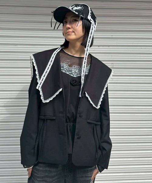 SAILOR COLLAR ジャケット（テーラードジャケット）｜Candy Stripper