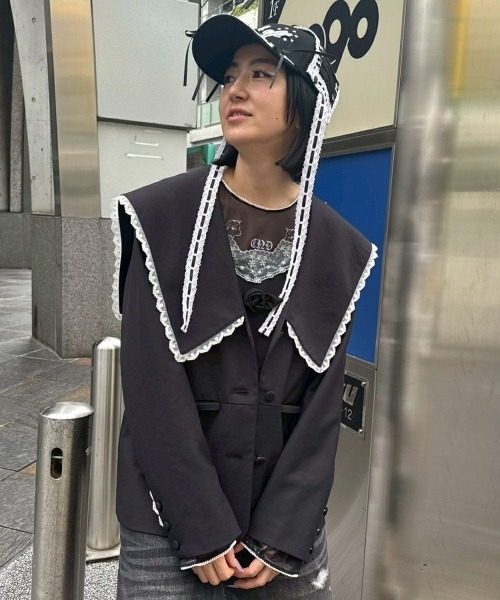 SAILOR COLLAR ジャケット（テーラードジャケット）｜Candy Stripper