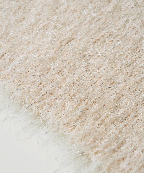 tiptop（ティップトップ）の「ラメフェザー2wayベスト（ベスト・レディース・グレー/チャコールグレー/アイボリー・FREE）」の10枚目の写真