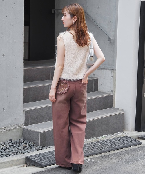 tiptop（ティップトップ）の「ラメフェザー2wayベスト（ベスト・レディース・グレー/チャコールグレー/アイボリー・FREE）」の7枚目の写真