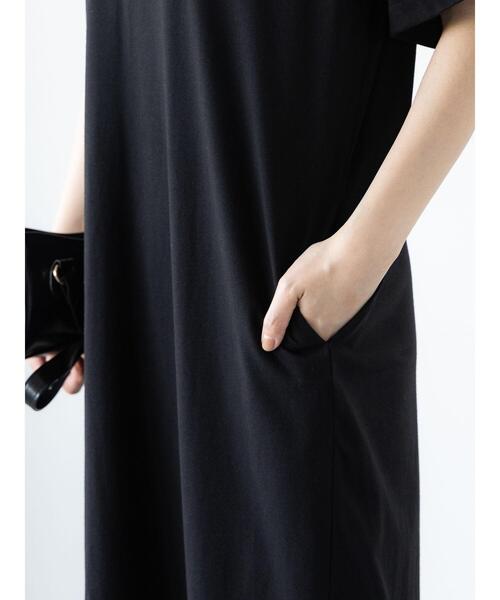 Lugnoncure(ルノンキュール)の「半袖カットワンピース(ワンピース・レディース・チャコールグレー/ブラック/レッド・F)」の5枚目の写真