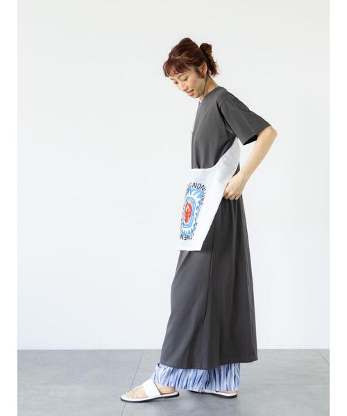 Lugnoncure(ルノンキュール)の「半袖カットワンピース(ワンピース・レディース・チャコールグレー/ブラック/レッド・F)」の8枚目の写真