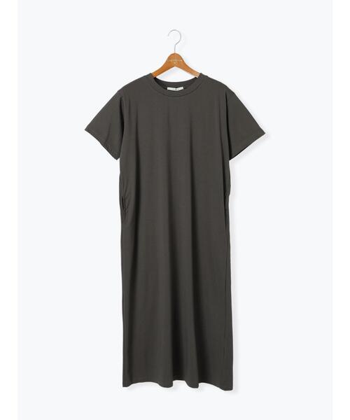 Lugnoncure(ルノンキュール)の「半袖カットワンピース(ワンピース・レディース・チャコールグレー/ブラック/レッド・F)」の9枚目の写真