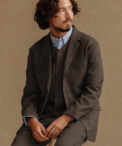 CALL&RESPONSE（コールアンドレスポンス）の「mcg3670-ベスト-メランジツイル（ベスト・メンズ・チャコール/ブラウン・2/4/5）」の5枚目の写真