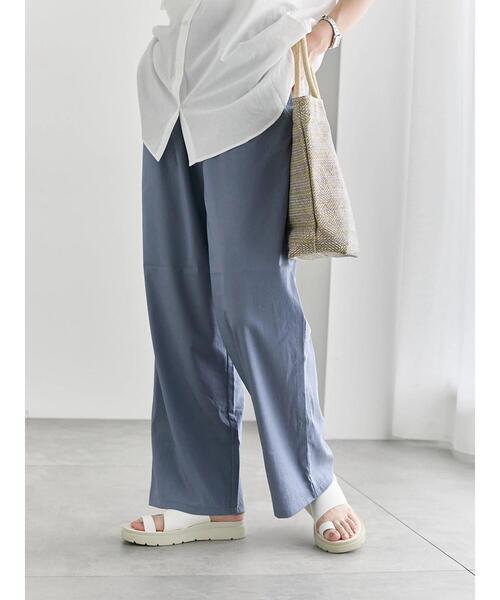 Samansa Mos2 blue(サマンサモスモスブルー)の「【接触冷感】ワイドイージーパンツ(その他パンツ・レディース・ブルー/グレー/ブラック/ベージュ・F)」の13枚目の写真