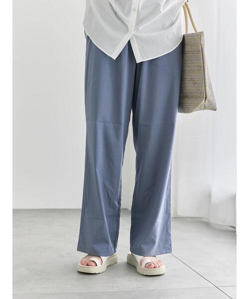 Samansa Mos2 blue(サマンサモスモスブルー)の「【接触冷感】ワイドイージーパンツ(その他パンツ・レディース・ブルー/グレー/ブラック/ベージュ・F)」の17枚目の写真