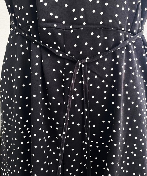 DAY CLOSET(デイ クローゼット)の「レディース 前後2WAY小粒柄ワンショルロングワンピース(ワンピース・レディース・ブラック系その他/ドット・M/L/XL/S)」の15枚目の写真