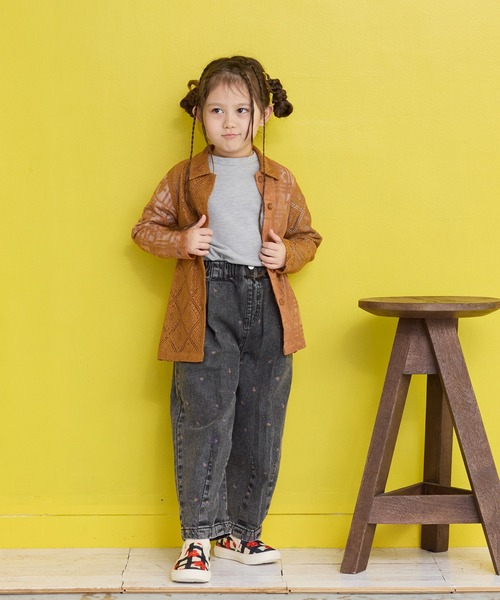 MARKEY'S（マーキーズ）の「レースシャツ（シャツ/ブラウス・キッズ・ブラウン/オフホワイト・S/M/LL/L）」の12枚目の写真